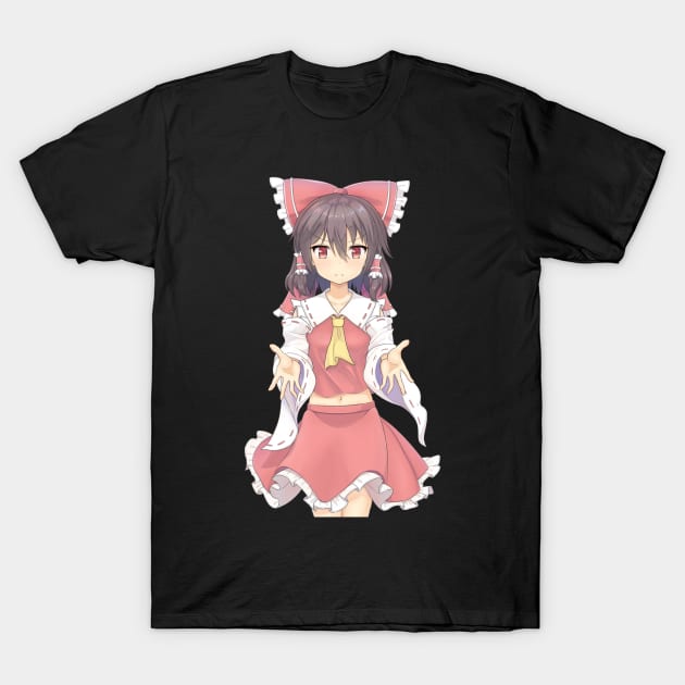 Reimu Beckoning T-Shirt by KokoroPopShop